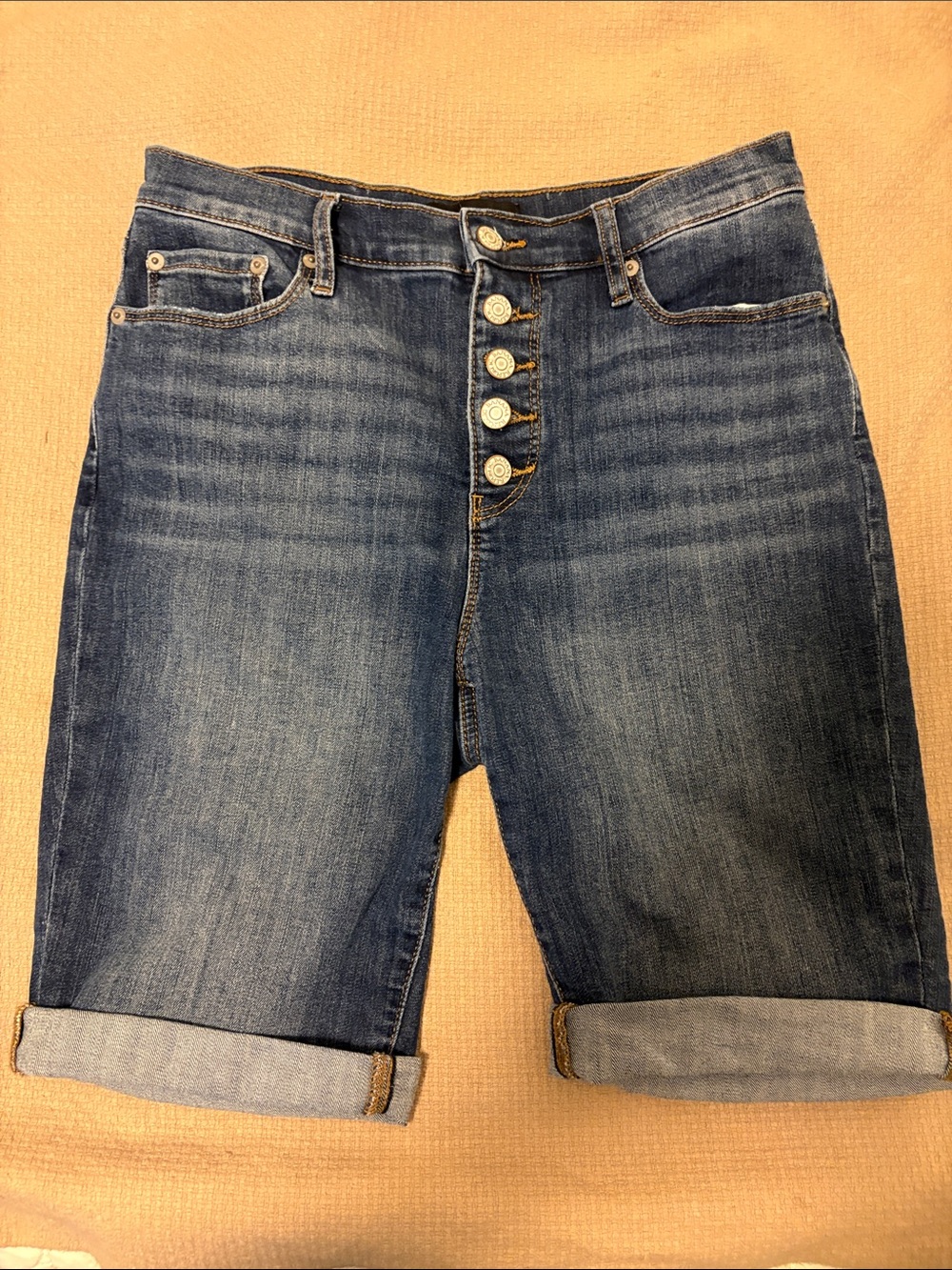Banana Republic Classic Mid-Wash Women's Denim Bermuda Shorts